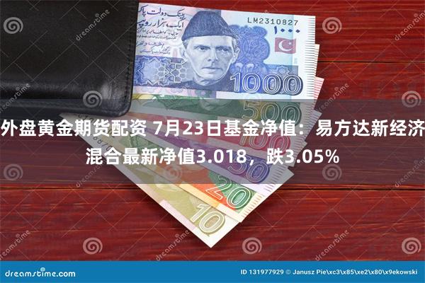 外盘黄金期货配资 7月23日基金净值：易方达新经济混合最新净值3.018，跌3.05%